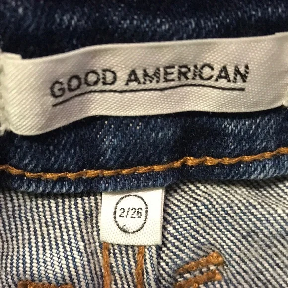 Good American Jean Shorts Button Up Size 2 - Picture 3 of 4